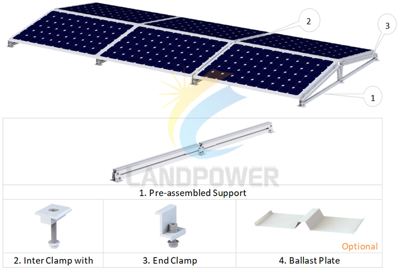 east west flat roof mounting components east west flat roof mounting components